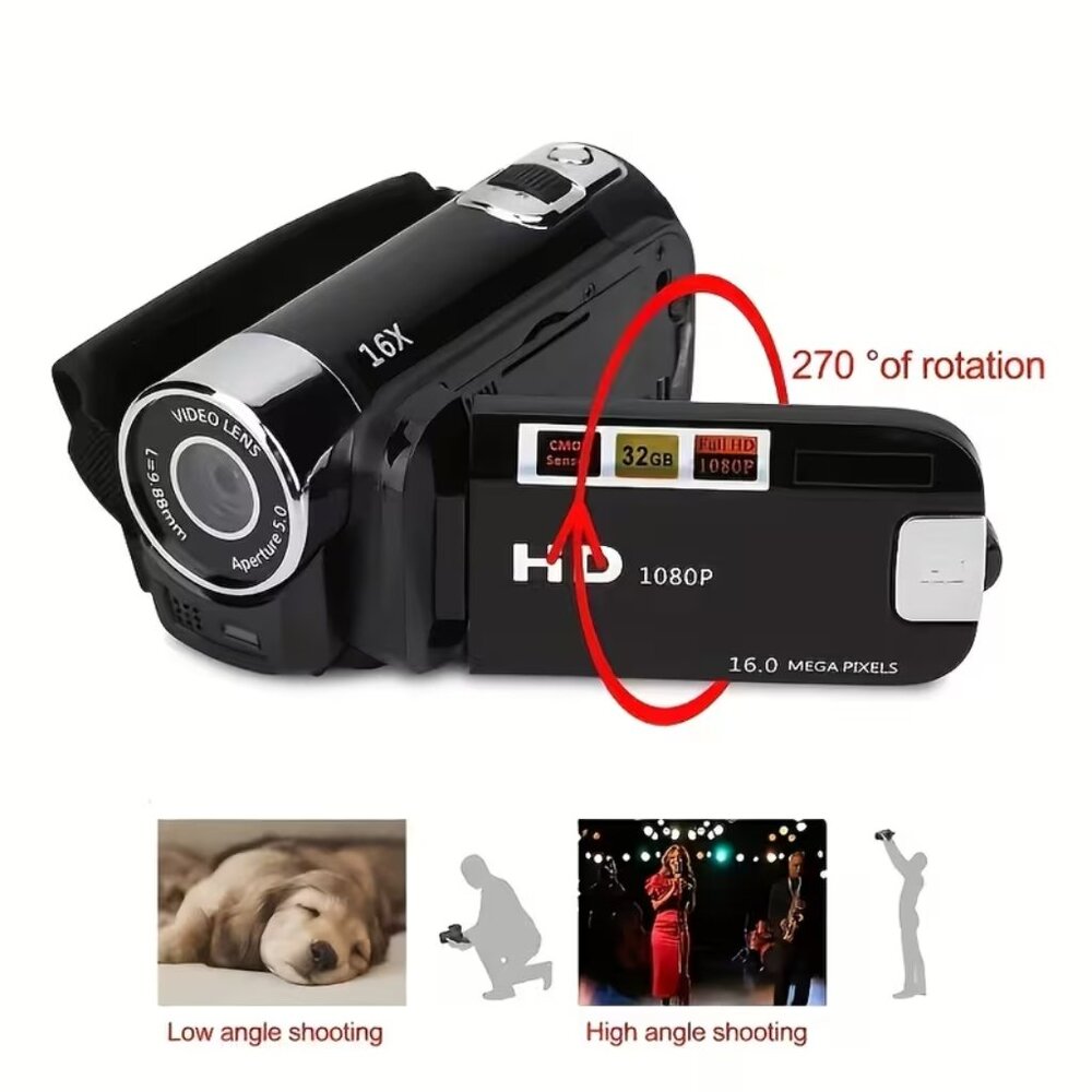 Black Movie/Digital Camera - New
